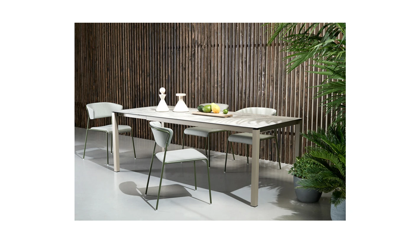 Conjunto sillas y mesas ampliables varios anchos: 80 , 90 cm.
