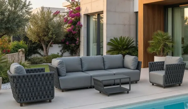 Colección de aluminio con Batyline y cojineria waterproof