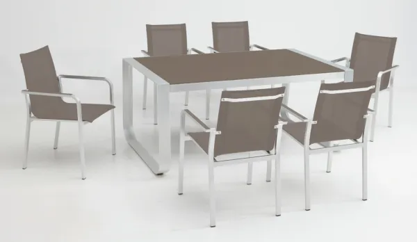 Sillas y mesas aluminio con textilene