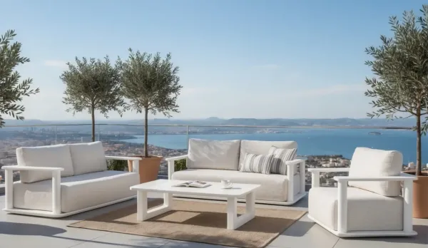 Colección exterior aluminio con cojines XL