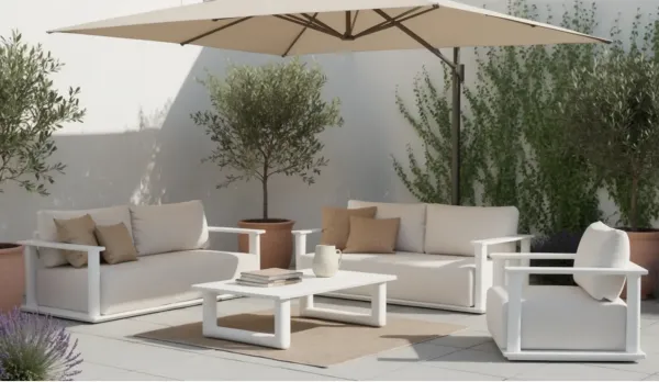 Colección exterior aluminio con cojines XL