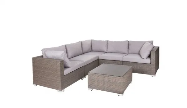 Mueble Sofá jardín Rinconera de rattan