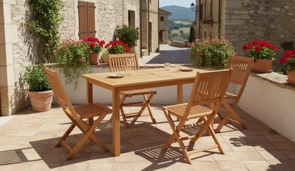 muebles de jardín madera de acacia FSC