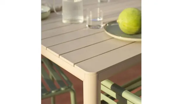 Mesas de jardín grandes de aluminio fijas o extensibles hasta 280cm.