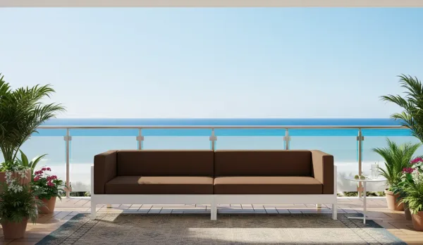 Sofá Modular jardín aluminio