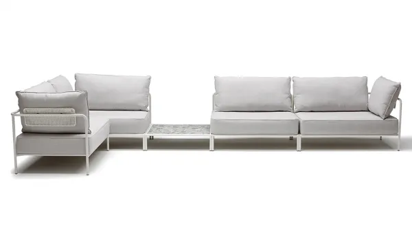 Modular de acero con tejido Sunbrella y Agora