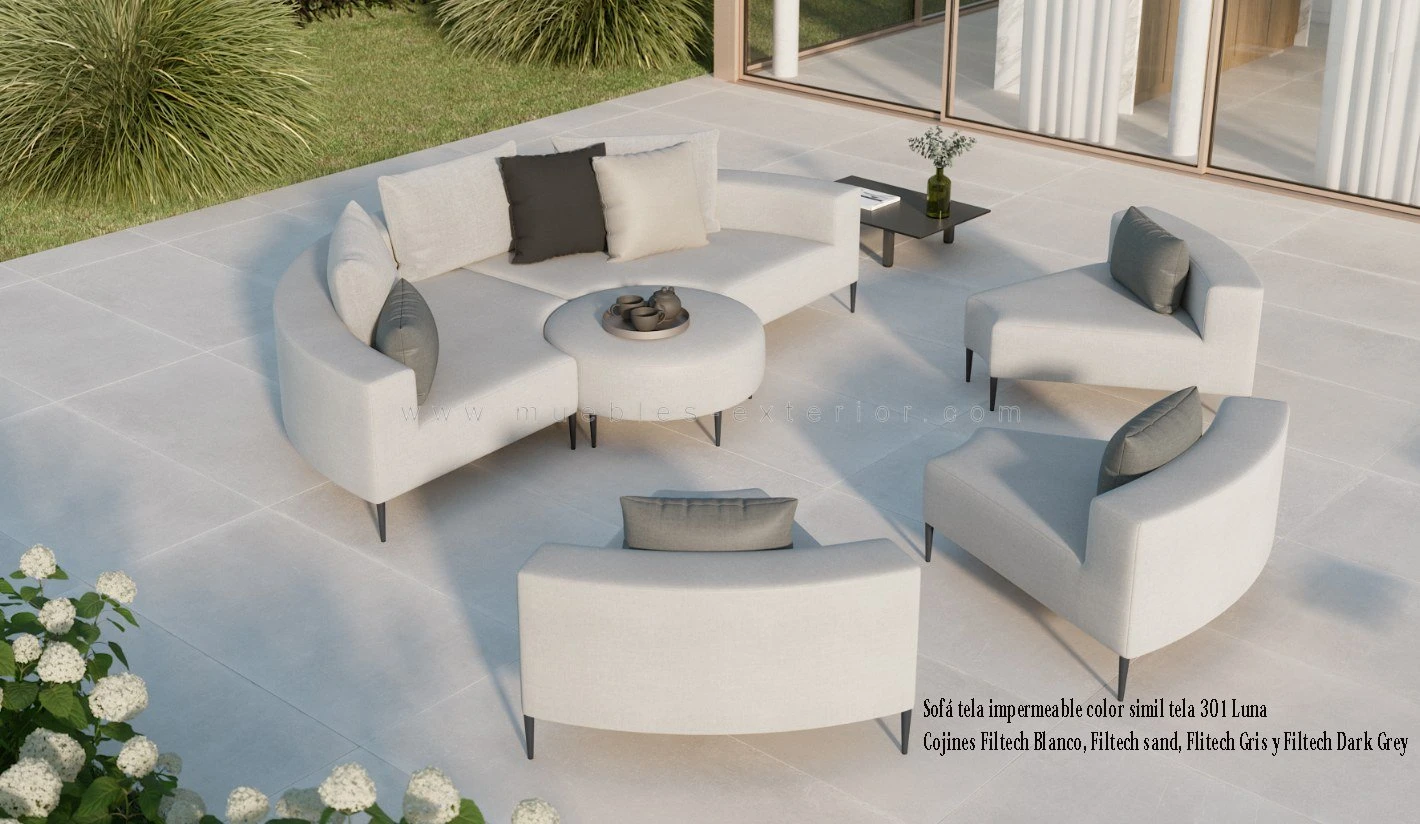 Cojines exterior A MEDIDA impermeables para sofás, muebles jardín