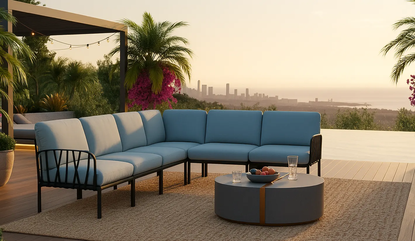 Sofas de jardín en polipropileno fiberglass KOMODO