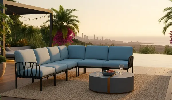 Sofas de jardín en polipropileno fiberglass KOMODO