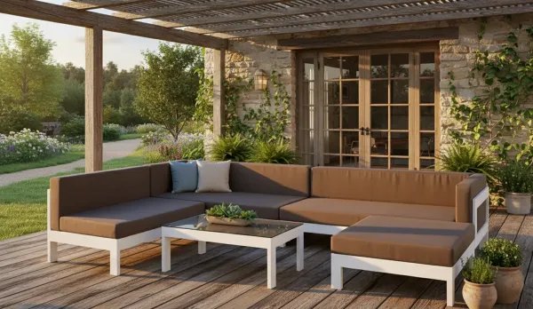 Sofá Modular jardín aluminio