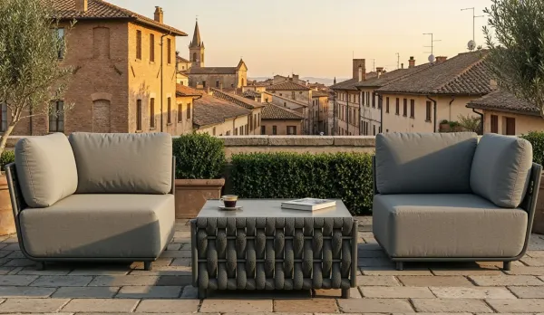 Colección de aluminio con Batyline y cojineria waterproof