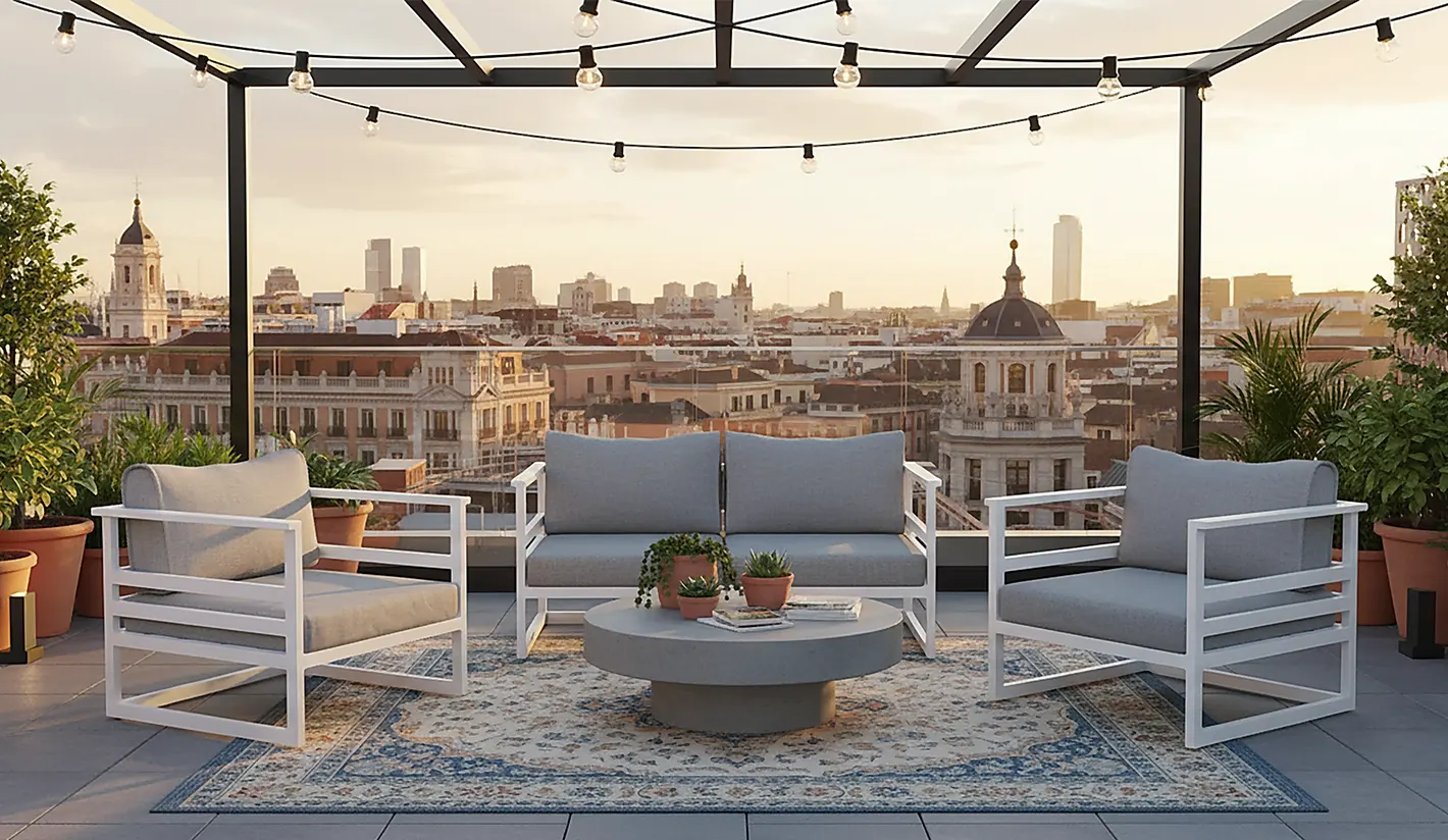 Colección Sofás jardín Aluminio