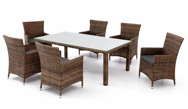 Conjunto rattan jaspeado