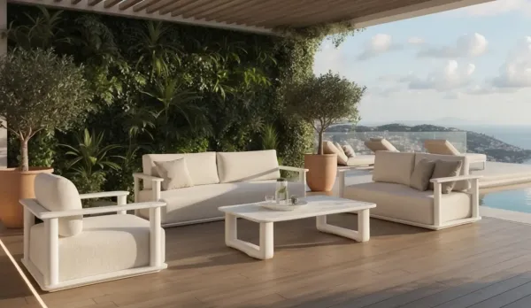 Colección exterior aluminio con cojines XL