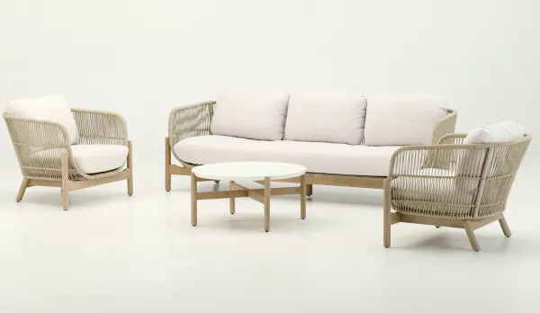 Set de madera de eucalipto para el exterior