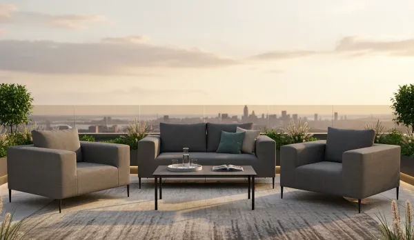 Sofas exterior de diseño con tela impermeable