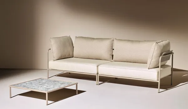 Modular de acero con tejido Sunbrella y Agora