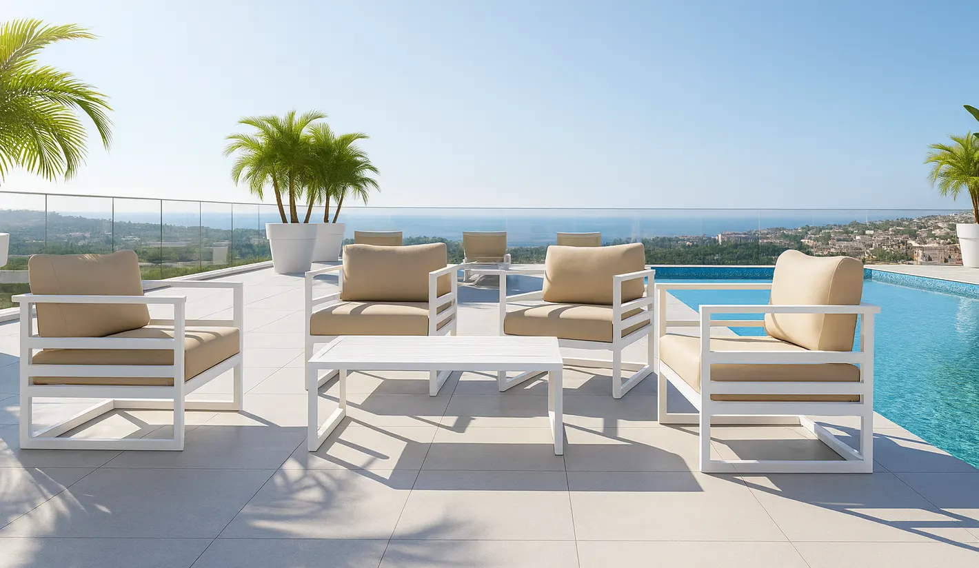 Colección Sofás jardín Aluminio