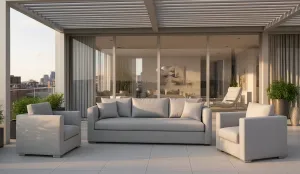 Colección de mobiliario de jardín telas impermeables