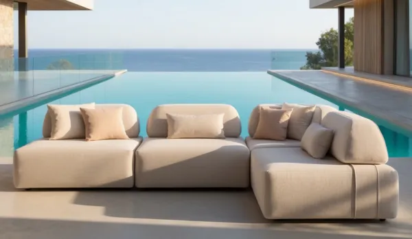 Mobiliario de jardín modular impermeable