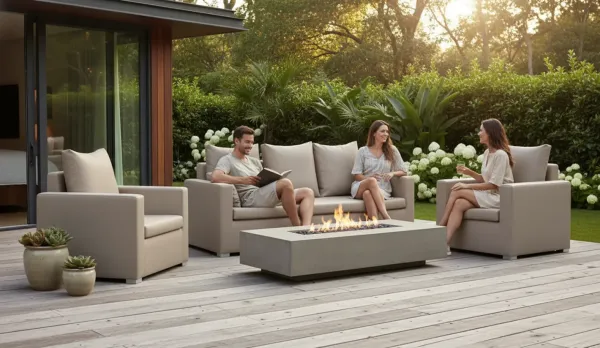 Sofás de jardín respaldo alto impermeables