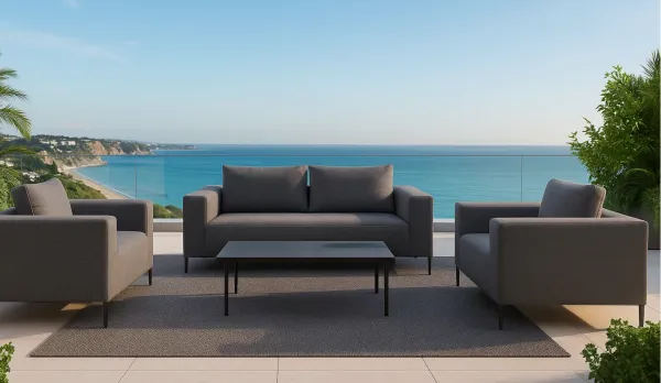 Sofas exterior de diseño con tela impermeable