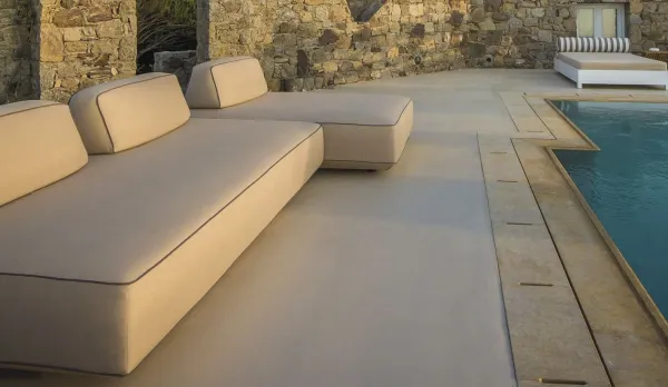 Sofás de exterior Grandes, Extra grandes, Medianos y cortos. Varias medidas  de muebles de jardín con