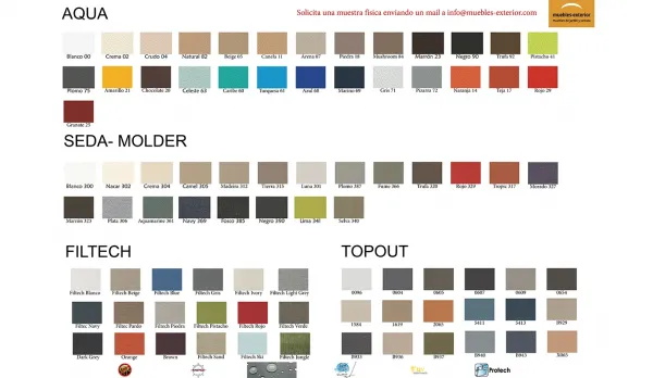 Colección de jardín modular impermeable