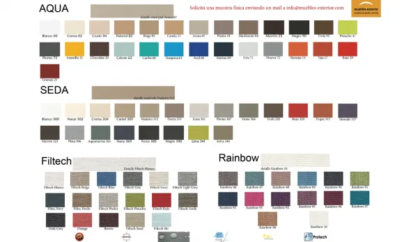 Sofas 100% exterior modulares telas impermeables
