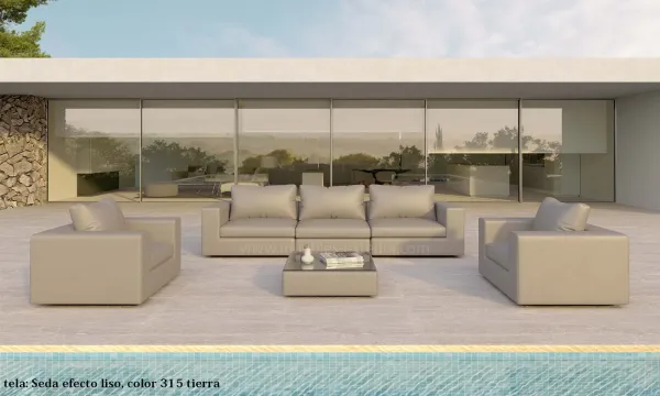 Sofas 100% exterior modulares telas impermeables