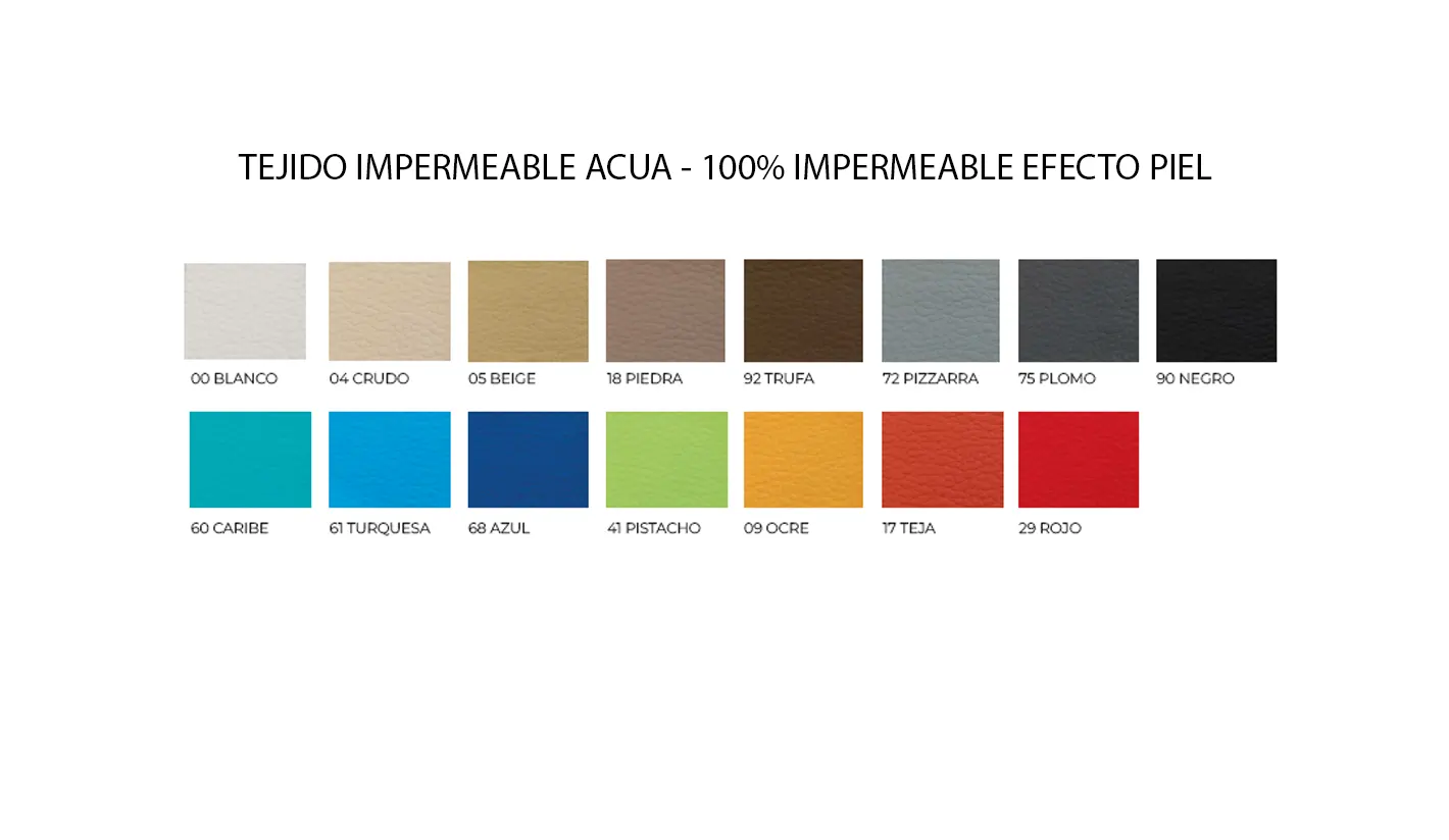 Tela AQUA. Tela Náutica impermeable con acabado "tacto piel"