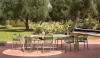 Mesas de jardín grandes de aluminio fijas o extensibles hasta 280cm.