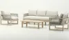 Sofas de madera de acacia con cuerda