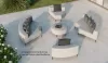 Muebles de jardín circulares
