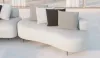 Sofás exterior líneas redondeadas telas impermeables. Diseño y máximo confort