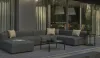 Sofás de exterior Grandes, Extra grandes, Medianos y cortos. Varias medidas de muebles de jardín con telas impermeables