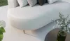 Sofás exterior líneas redondeadas telas impermeables. Diseño y máximo confort