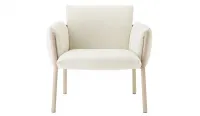 Sillón de acero individual con cojines desenfundables