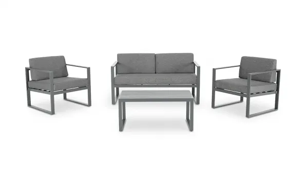 Set de aluminio en blanco o gris