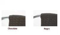 Silla de Aluminio y fibra negra EDGE