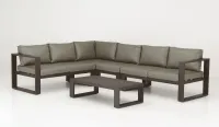 Set en tejido náutico en blanco o gris