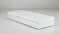 Tumbona de aluminio con ruedas