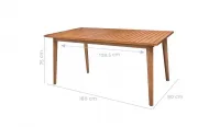 Conjunto de sillas "Marilin" con mesa cuadrada