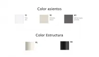 Silla tecnopolimero apilable