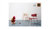 Silla de zinc con tapizado waterproof y brazos