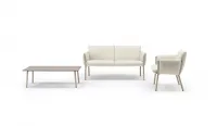 Sillón de acero individual con cojines desenfundables