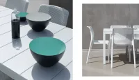 Mesa de aluminio con tablero DURELTOP de 85 x 140 extensible a 210cm
