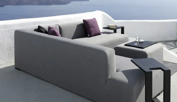 Rinconera sofás exterior con tejido sunbrella