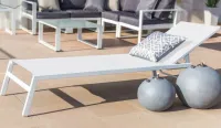 Tumbona de aluminio en oferta