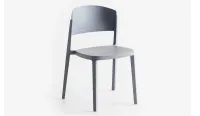 Silla de polipropileno apilable con diferente color de asiento